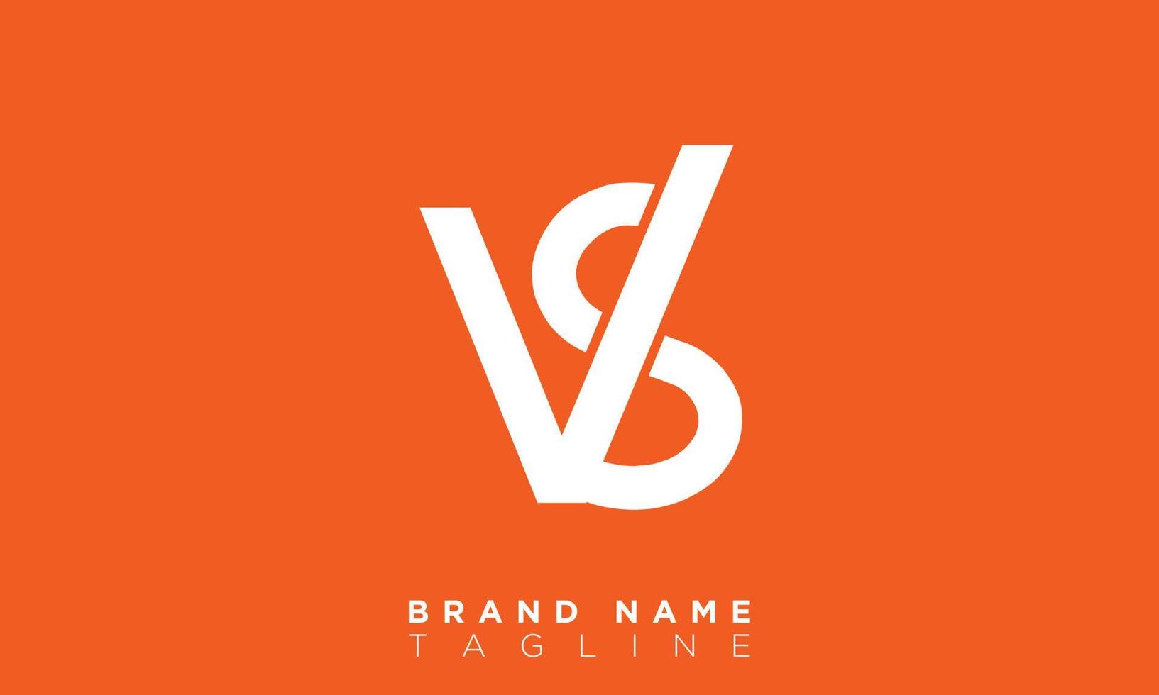 vs alfabet letters initialen monogram logo sv, v en s vector