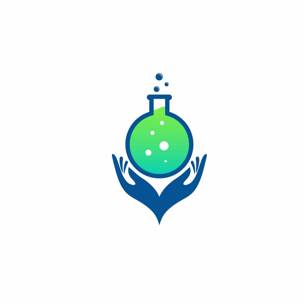 science labs logo vector sjabloon