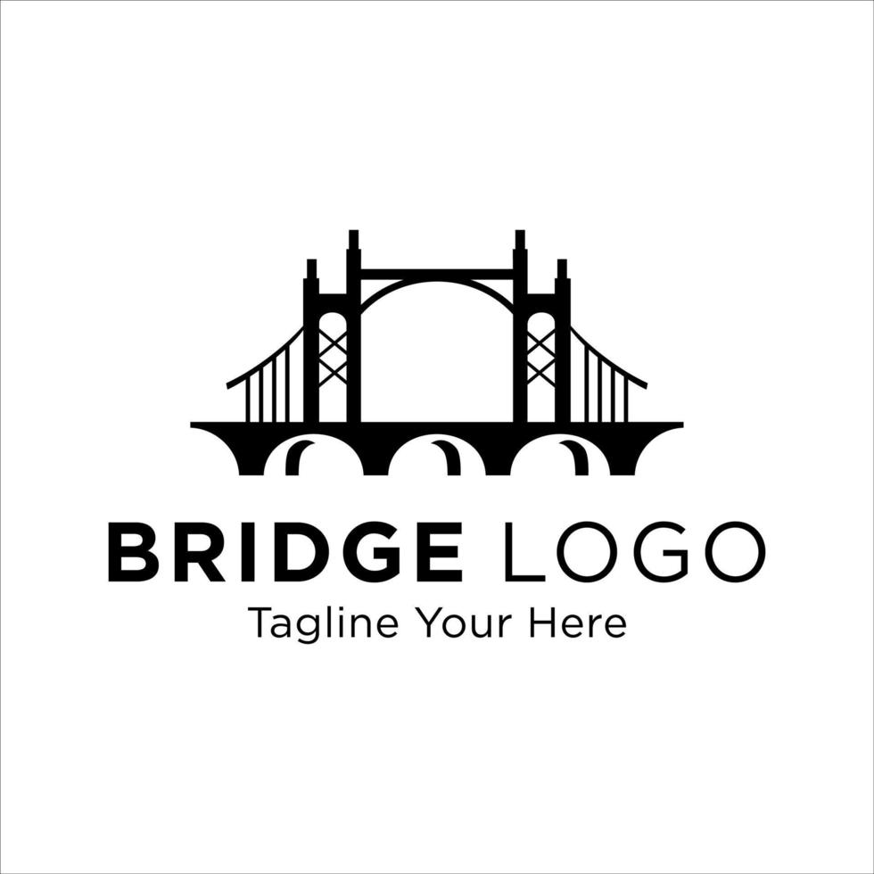 brug logo ontwerp vector pictogrammalplaatje