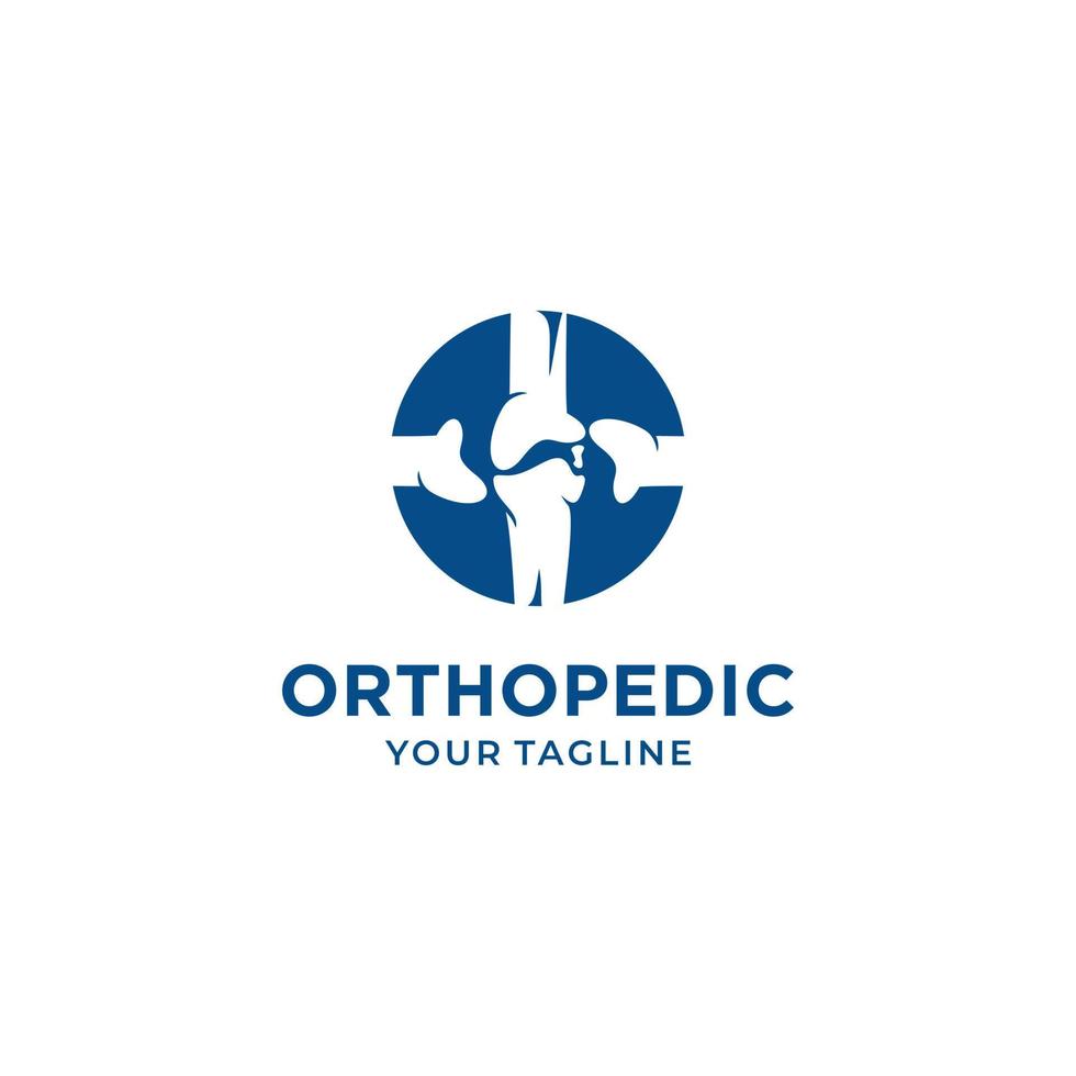 orthopedisch logo vector ontwerpsjabloon