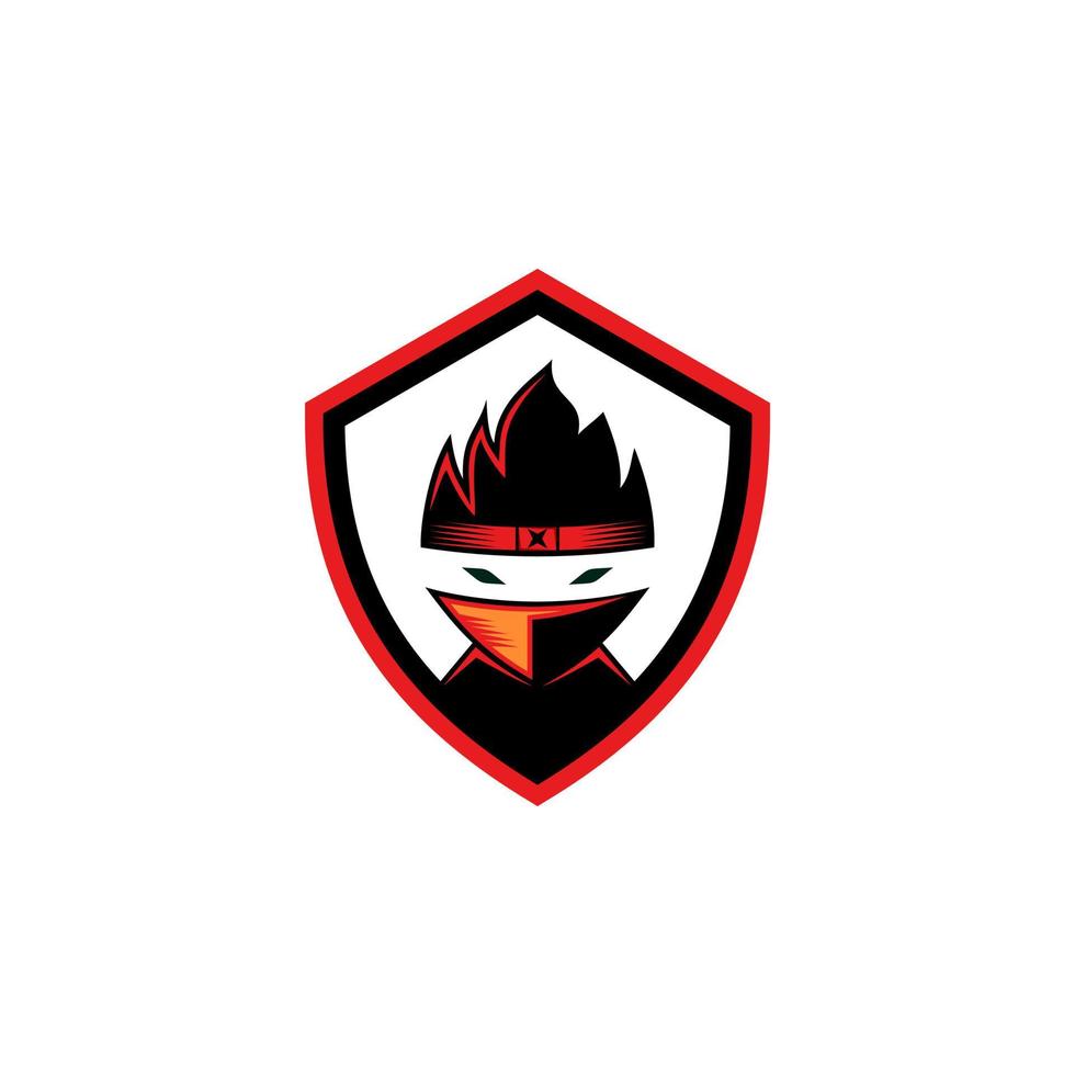 ninja logo ontwerp vector sjabloon