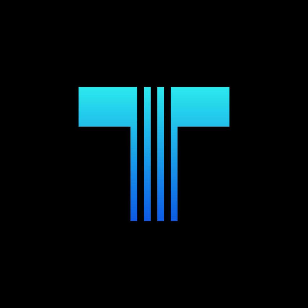 letter t logo pictogram sjabloon ontwerpelementen. vector illustratie