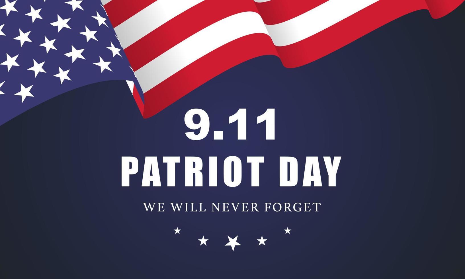 patriot day usa vergeet nooit 9.11 vector poster - vectorillustratie