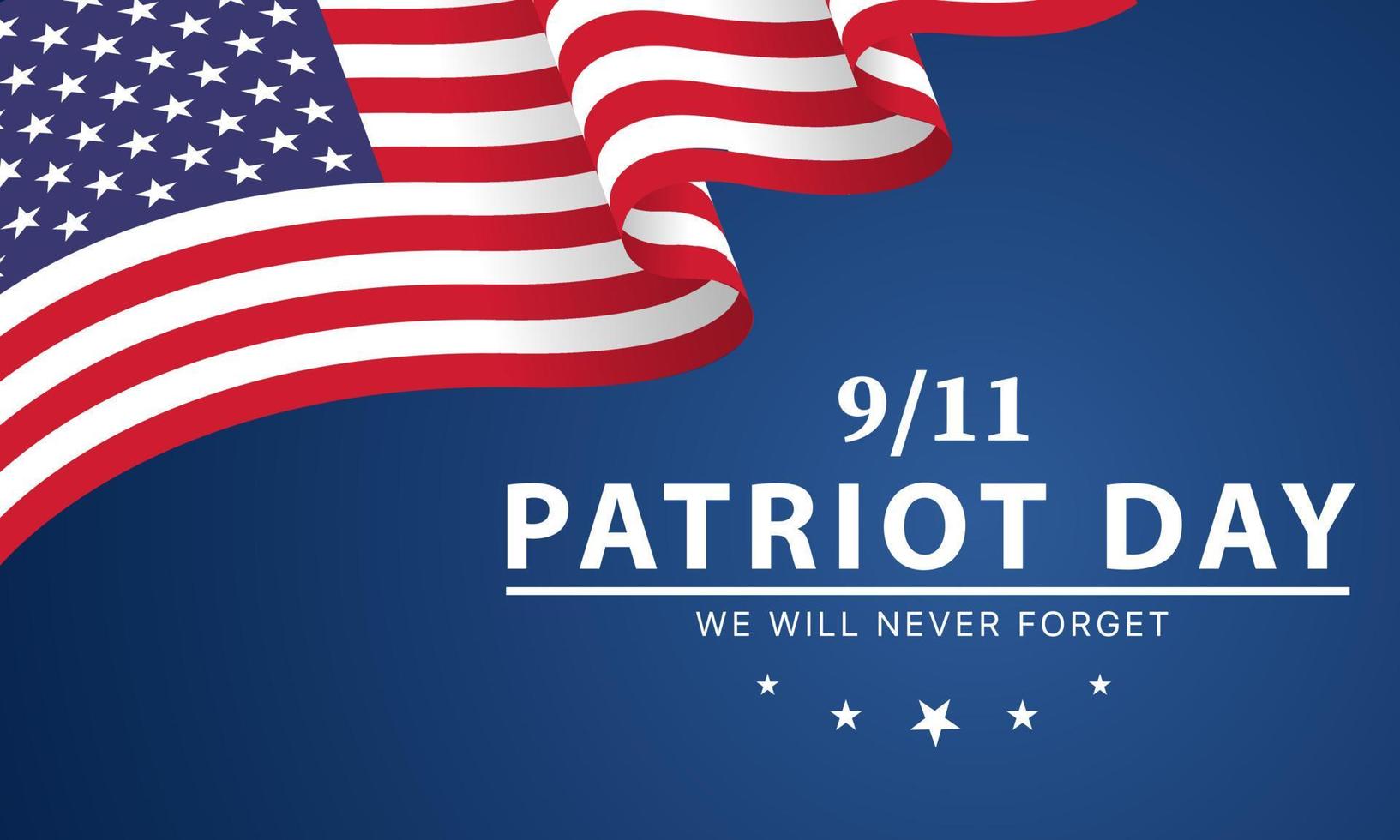 patriot day usa vergeet nooit 9.11 design poster - ontwerp illustratie vector