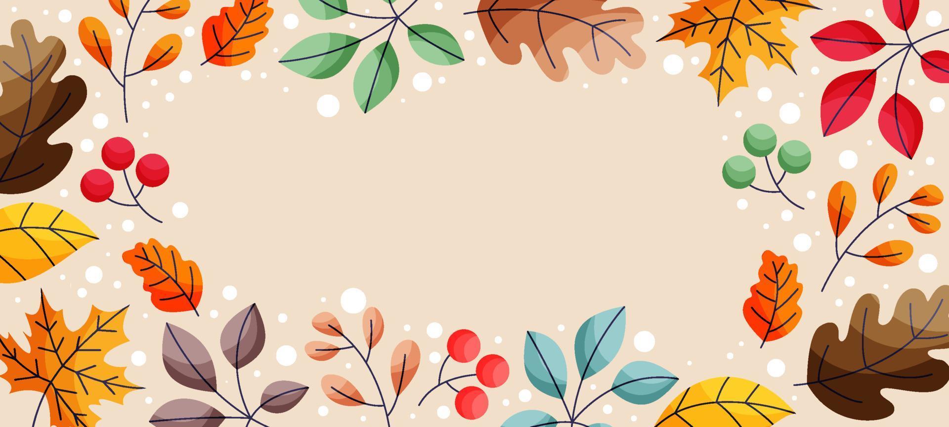 herfst bloemen achtergrond vector