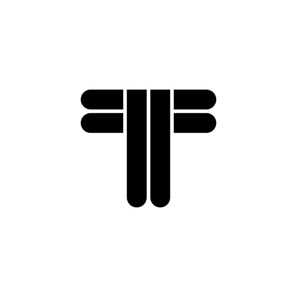 letter t logo pictogram sjabloon ontwerpelementen. vector illustratie