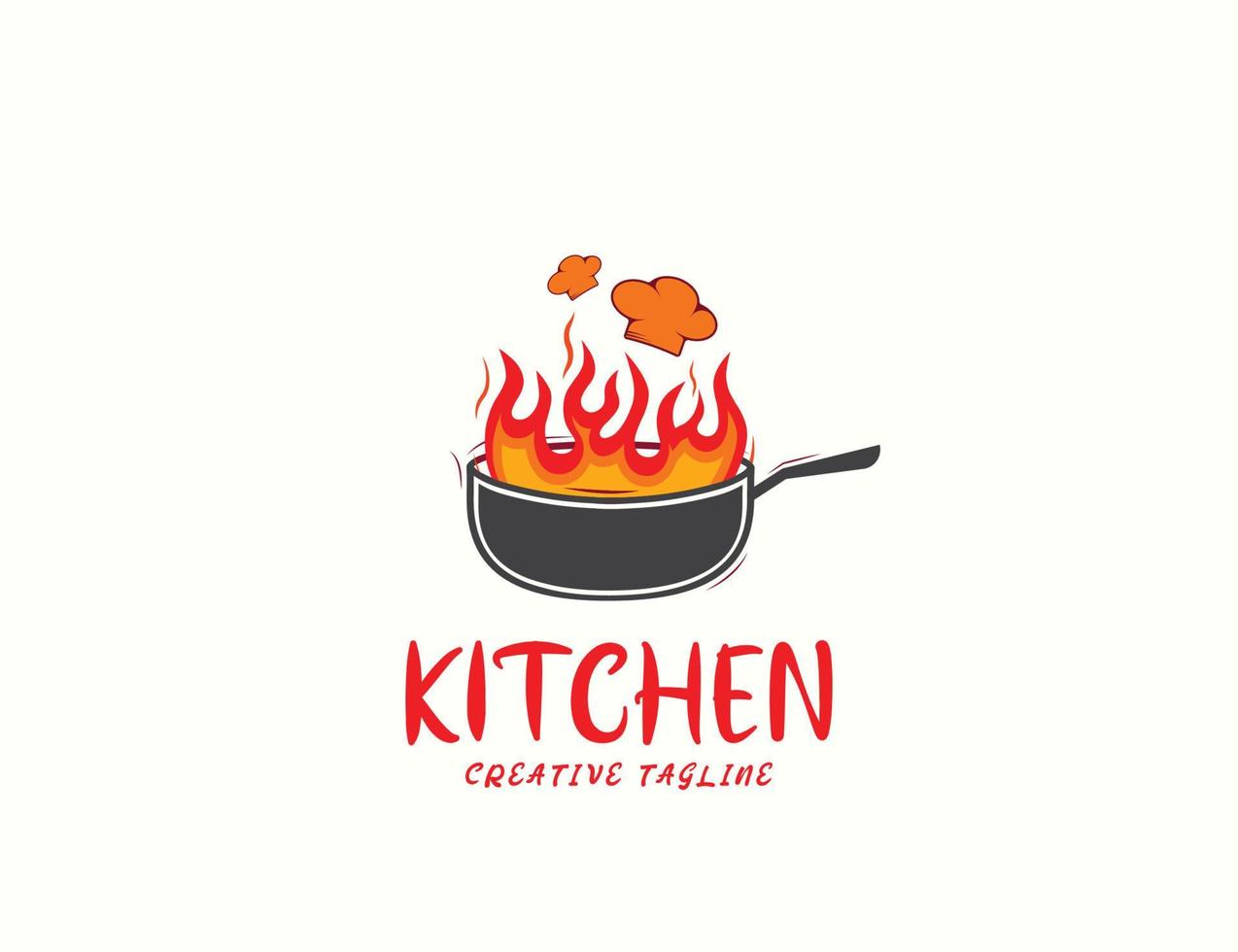 keuken koken logo ontwerp vector