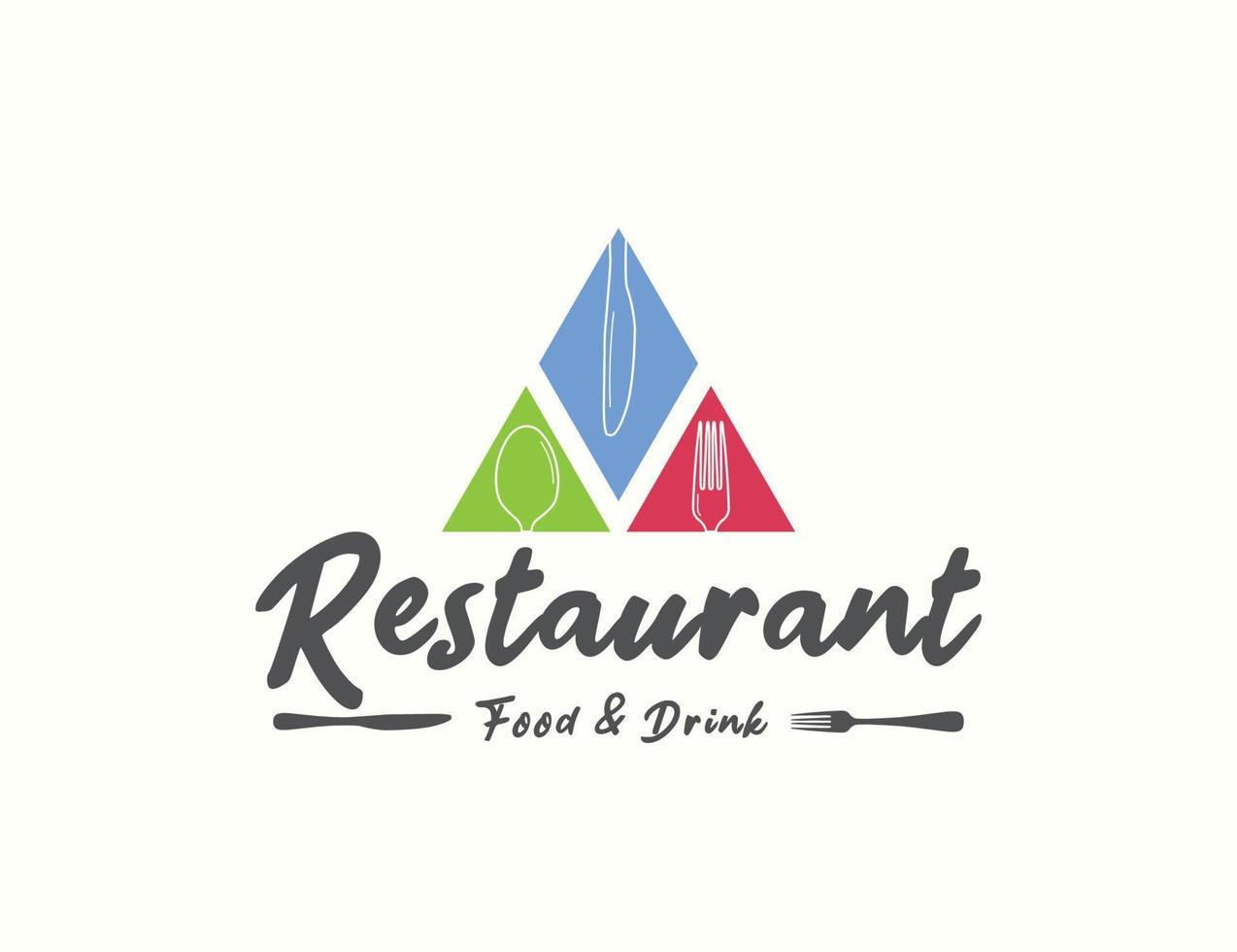 restaurant logo ontwerp logo vector