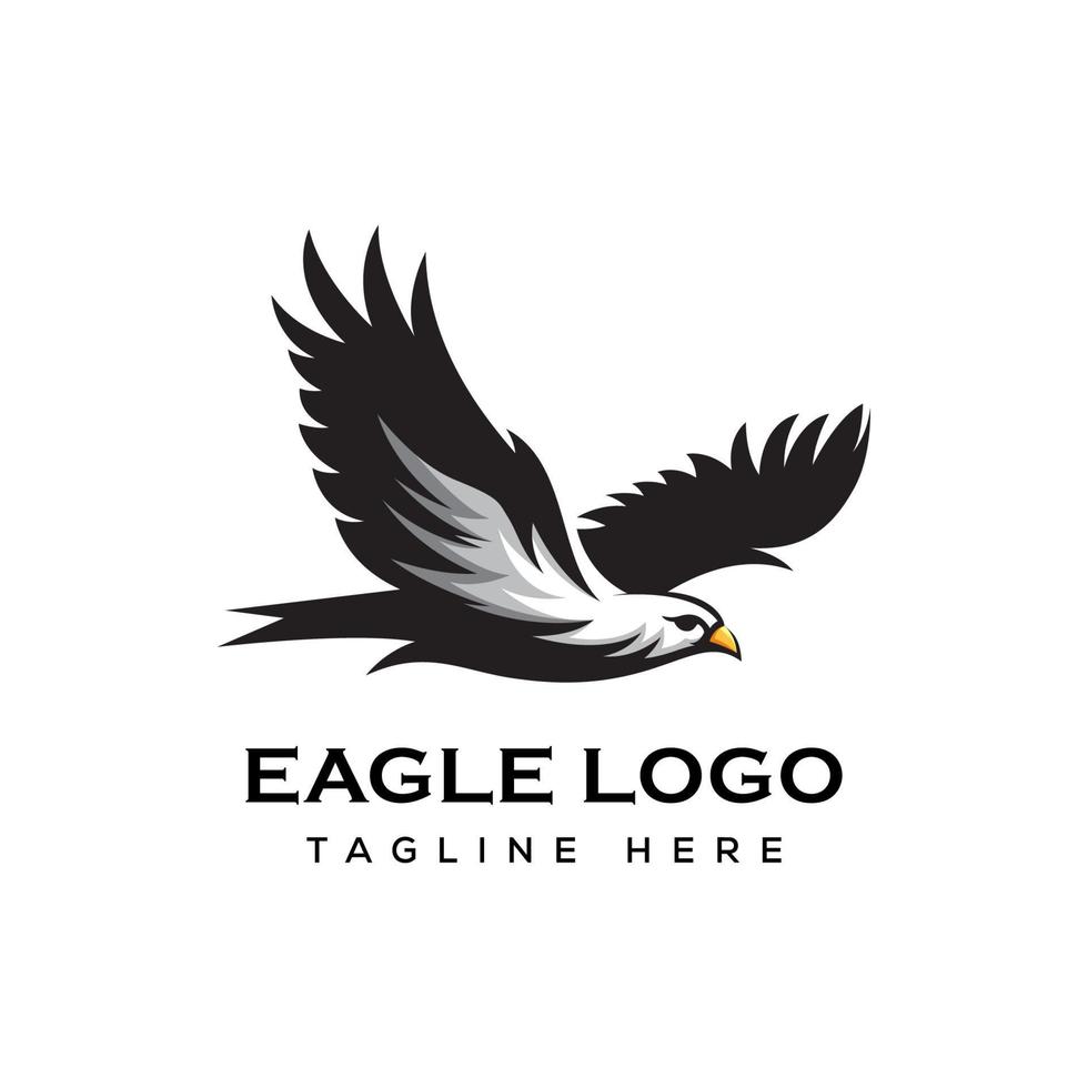 vliegende adelaar logo premium vector