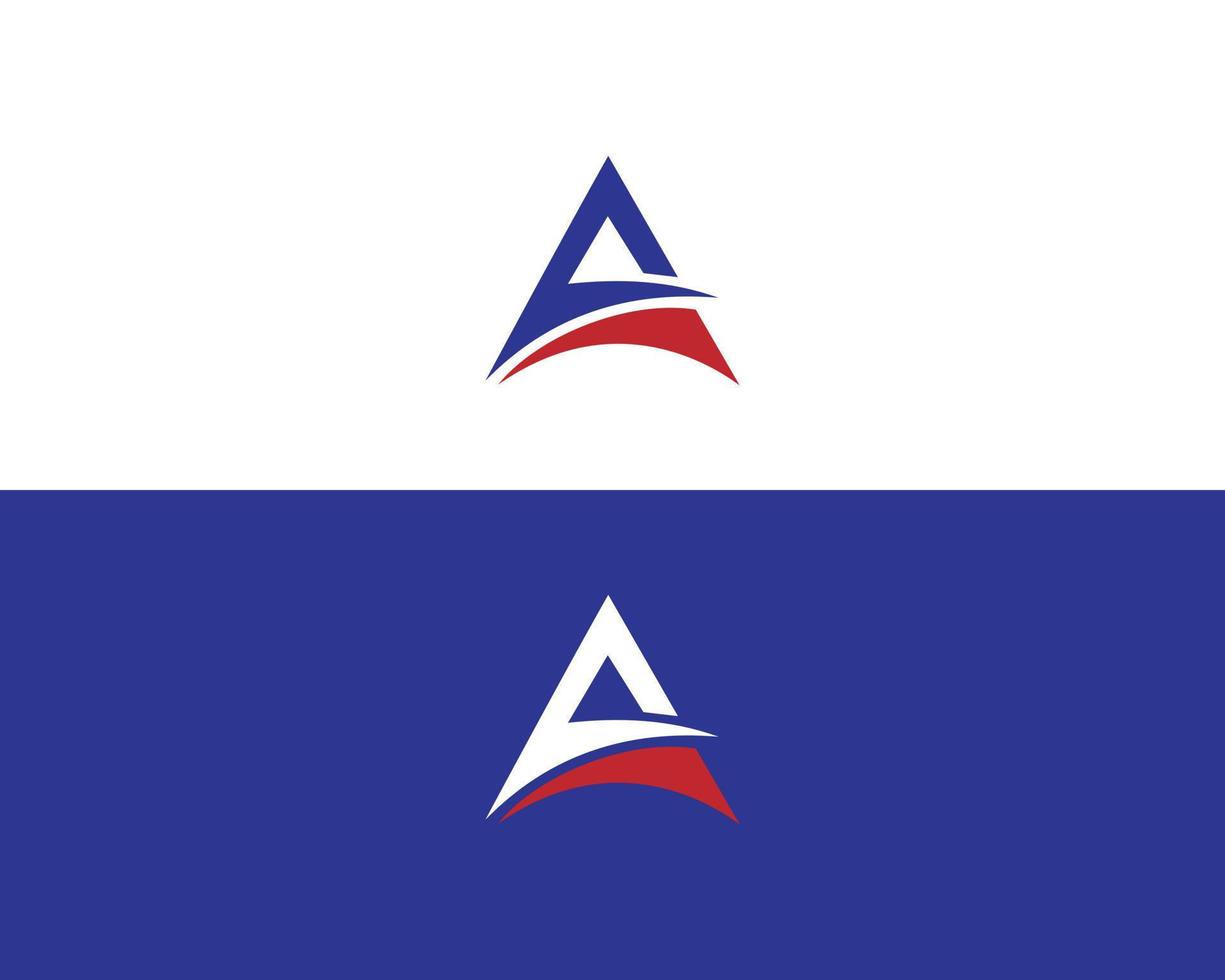 een brief eerste logo ontwerpsjabloon. vector