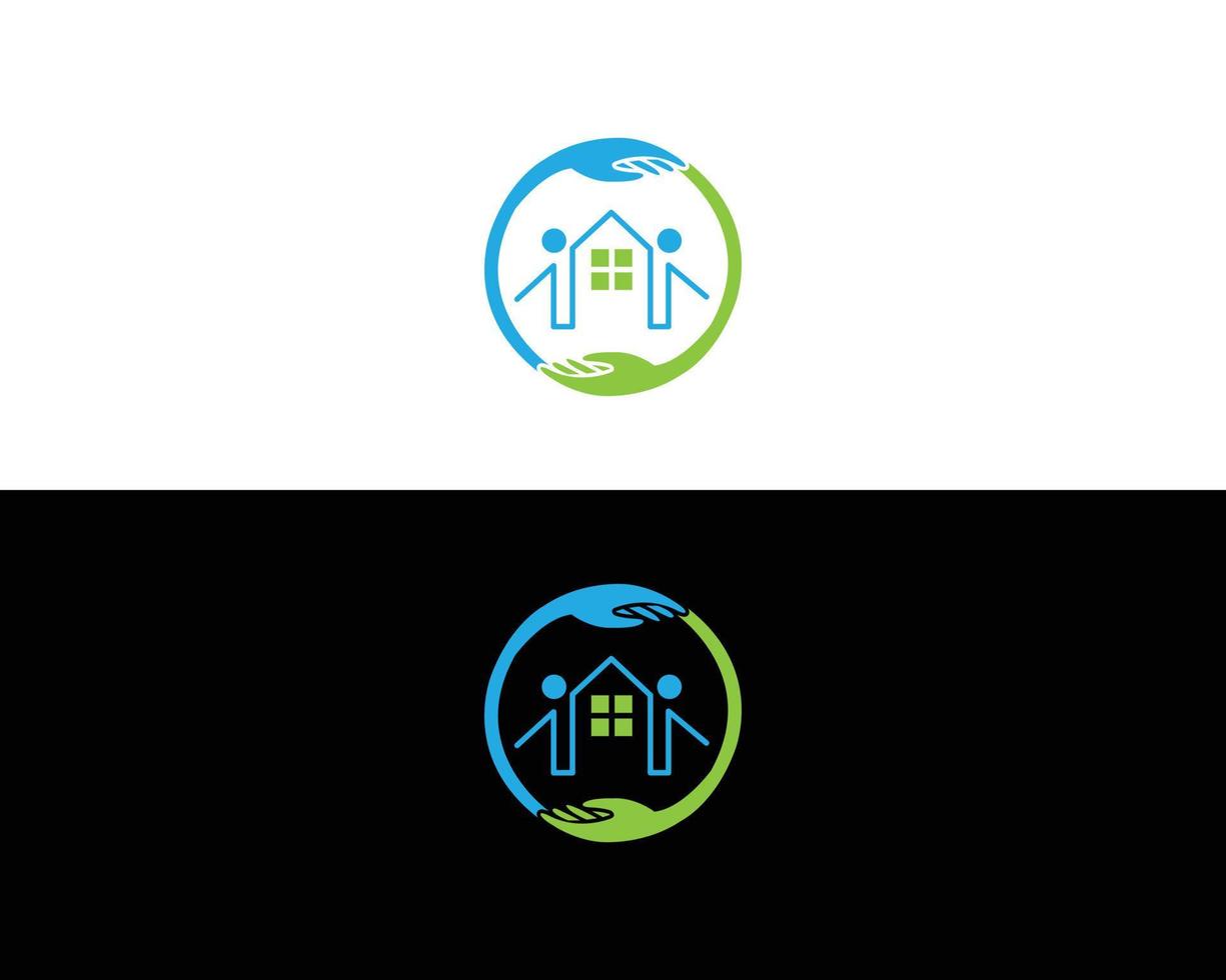 onroerend goed logo ontwerpsjabloon, huis en gebouw logo ontwerp concept vector