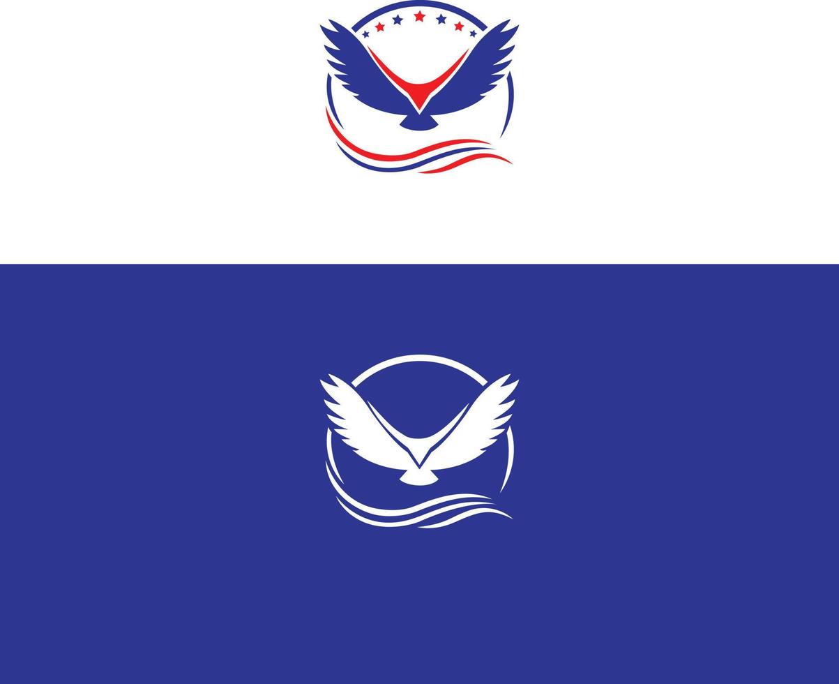 adelaarsvlieg en steenarend stijgende vleugels logo-ontwerp vector