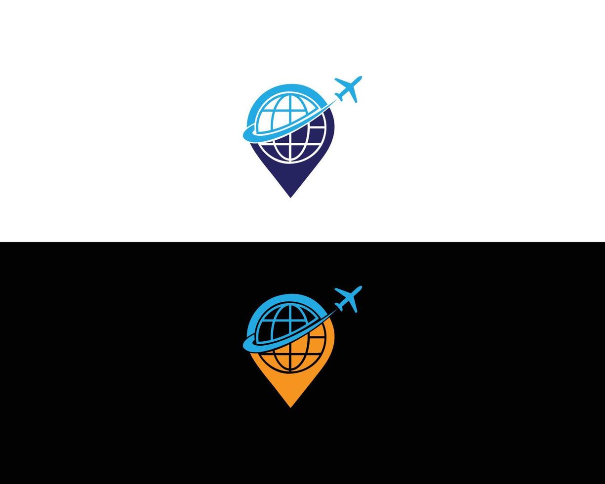 reizen logo en pictogram ontwerpsjabloon. vector