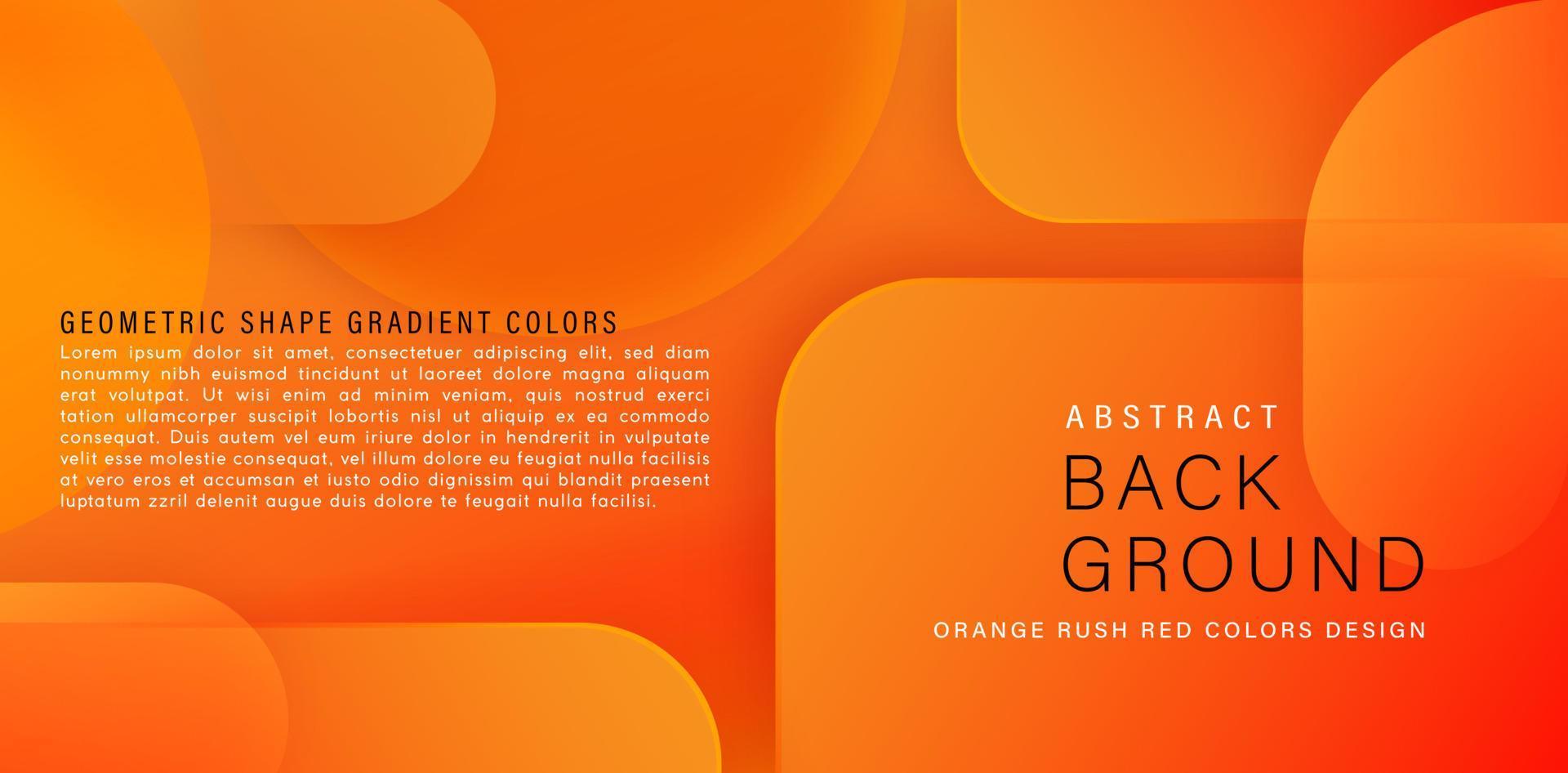 abstracte geometrische gevormde oranje achtergrond met plaats voor tekst, advertenties campagne bedrijf, reclamebureau, catalogus product display, catalogus borden, lancering evenement product achtergrond, billboards webs vector