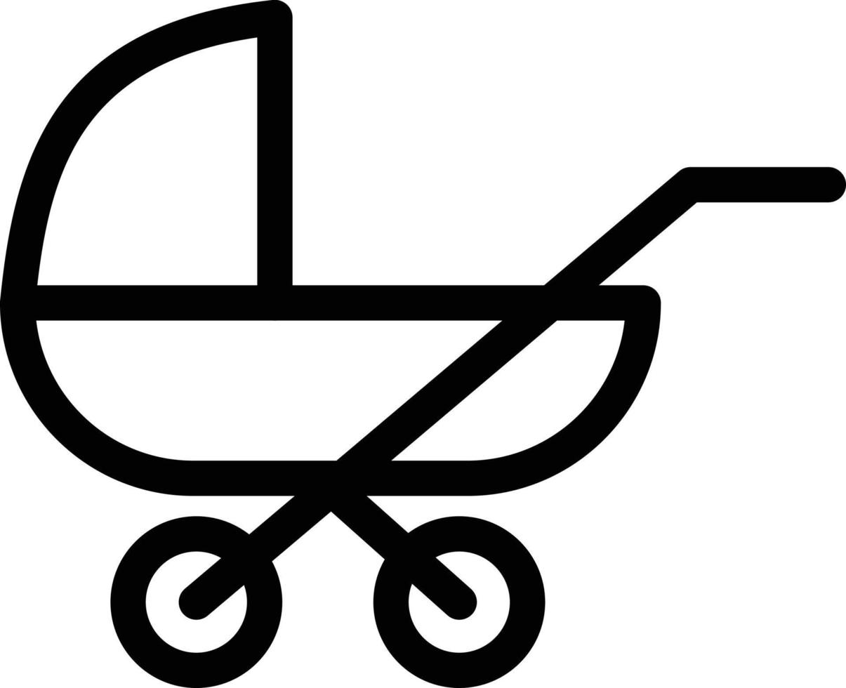 kinderwagen vectorillustratie op een background.premium kwaliteit symbolen.vector pictogrammen voor concept en grafisch ontwerp. vector