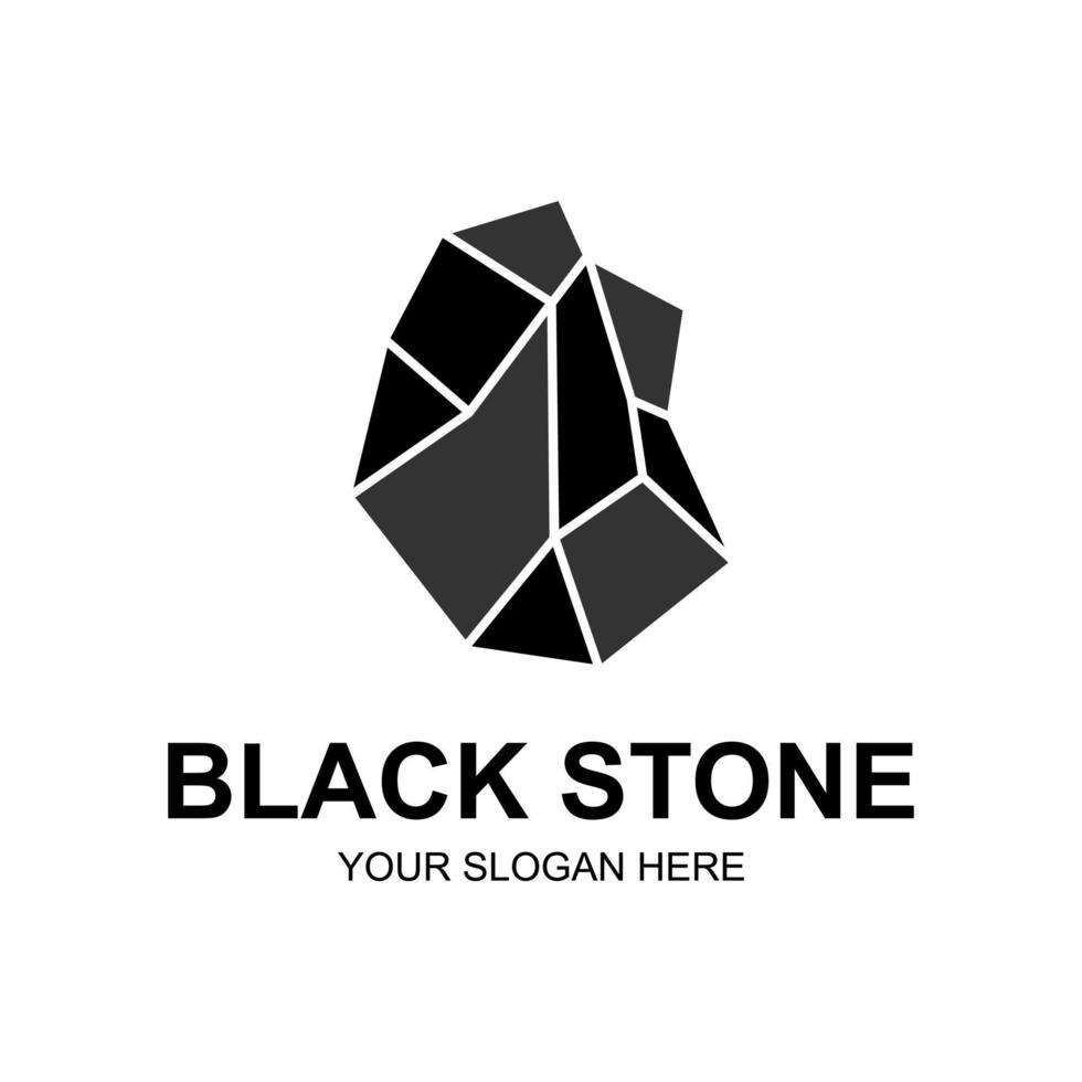 zwarte stenen logo vector