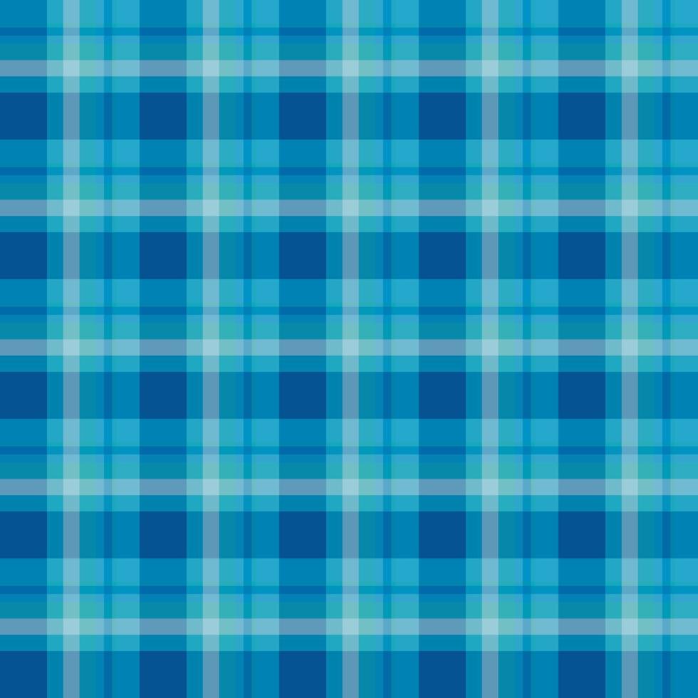 geruite achtergrond in blauwe en hemelsblauwe tinten. naadloos patroon voor plaid, stof, textiel, kleding, tafelkleed en andere dingen. vector