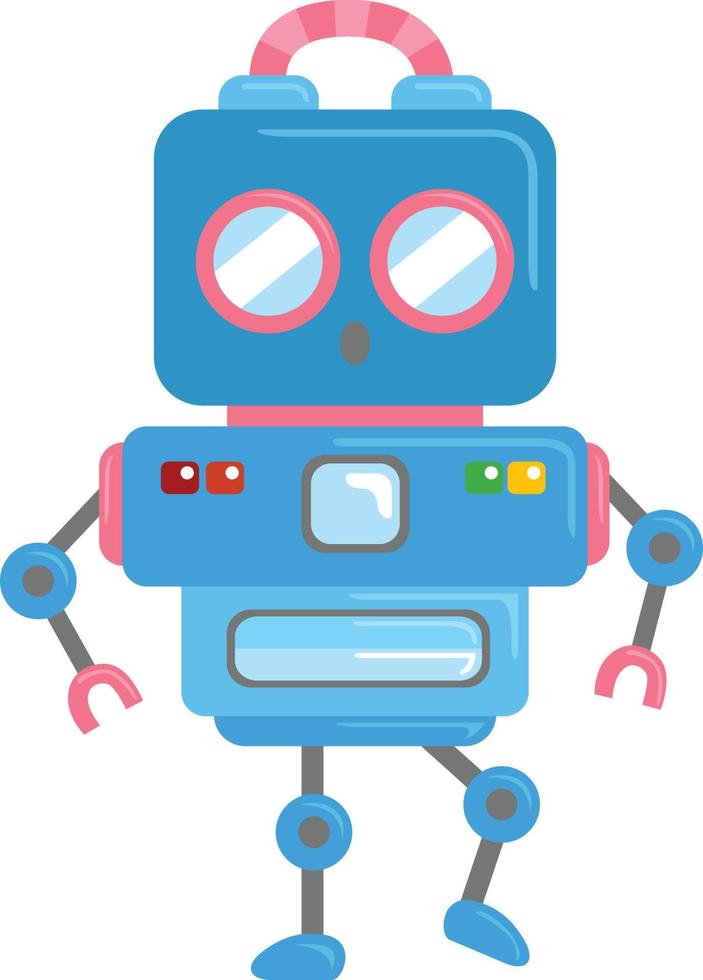 schattige robot vector clipart afbeelding cartoon