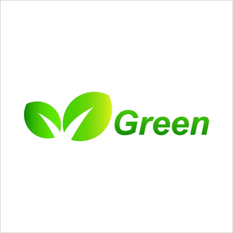 groen blad ontwerp logo concept vector