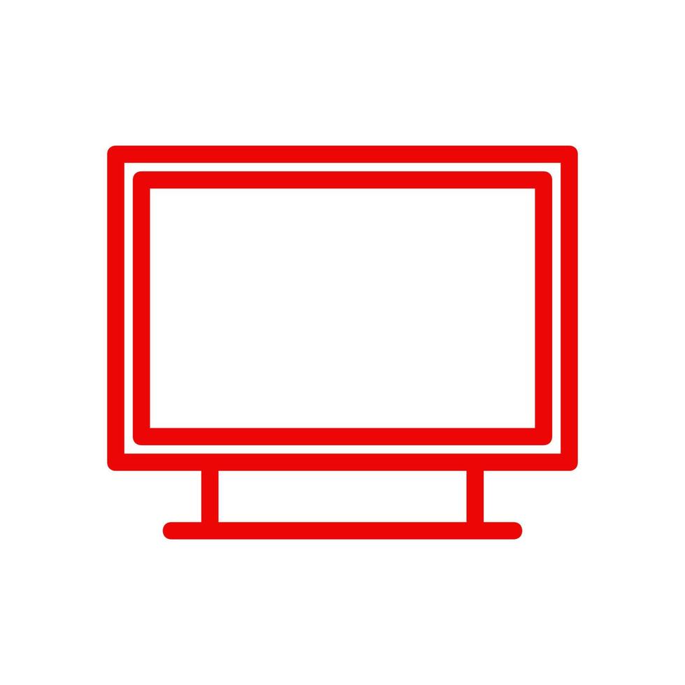 televisie geïllustreerd op een witte achtergrond vector