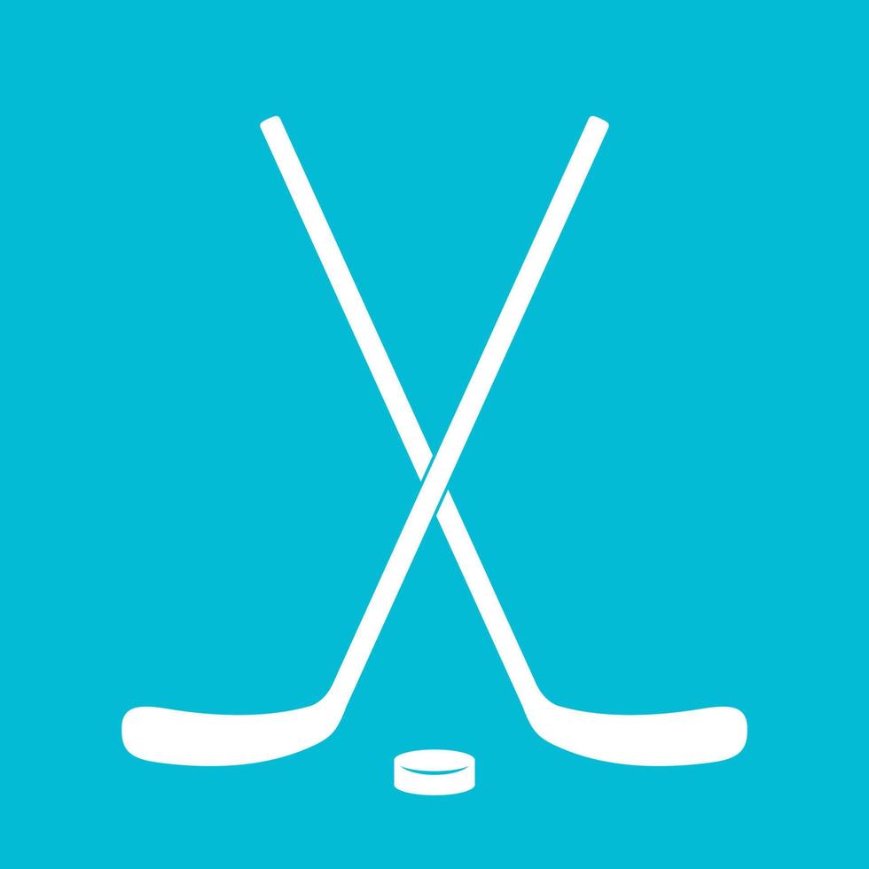 gekruiste hockeysticks, vectorillustratie vector