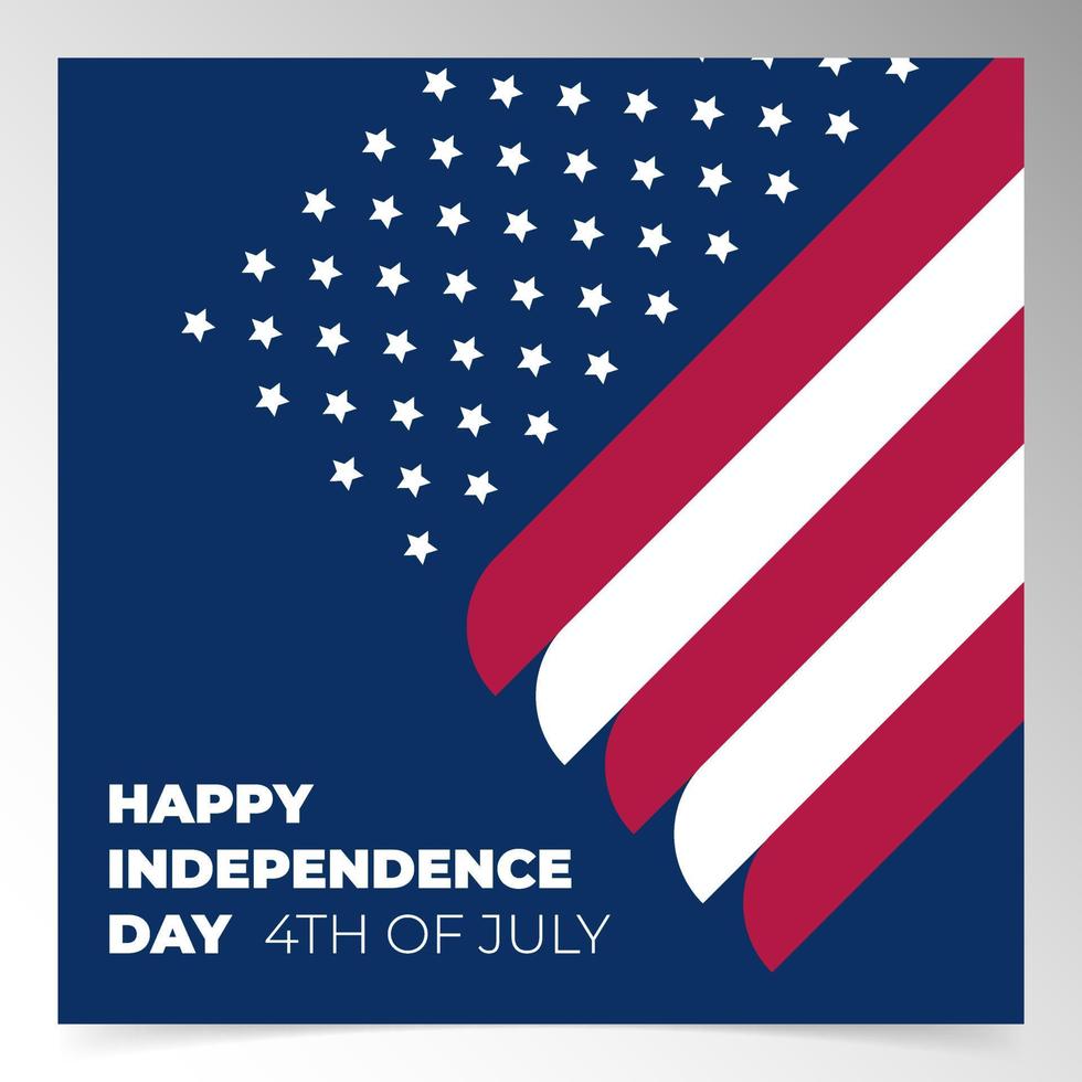 usa onafhankelijkheidsdag achtergrond ontwerpsjabloon vector