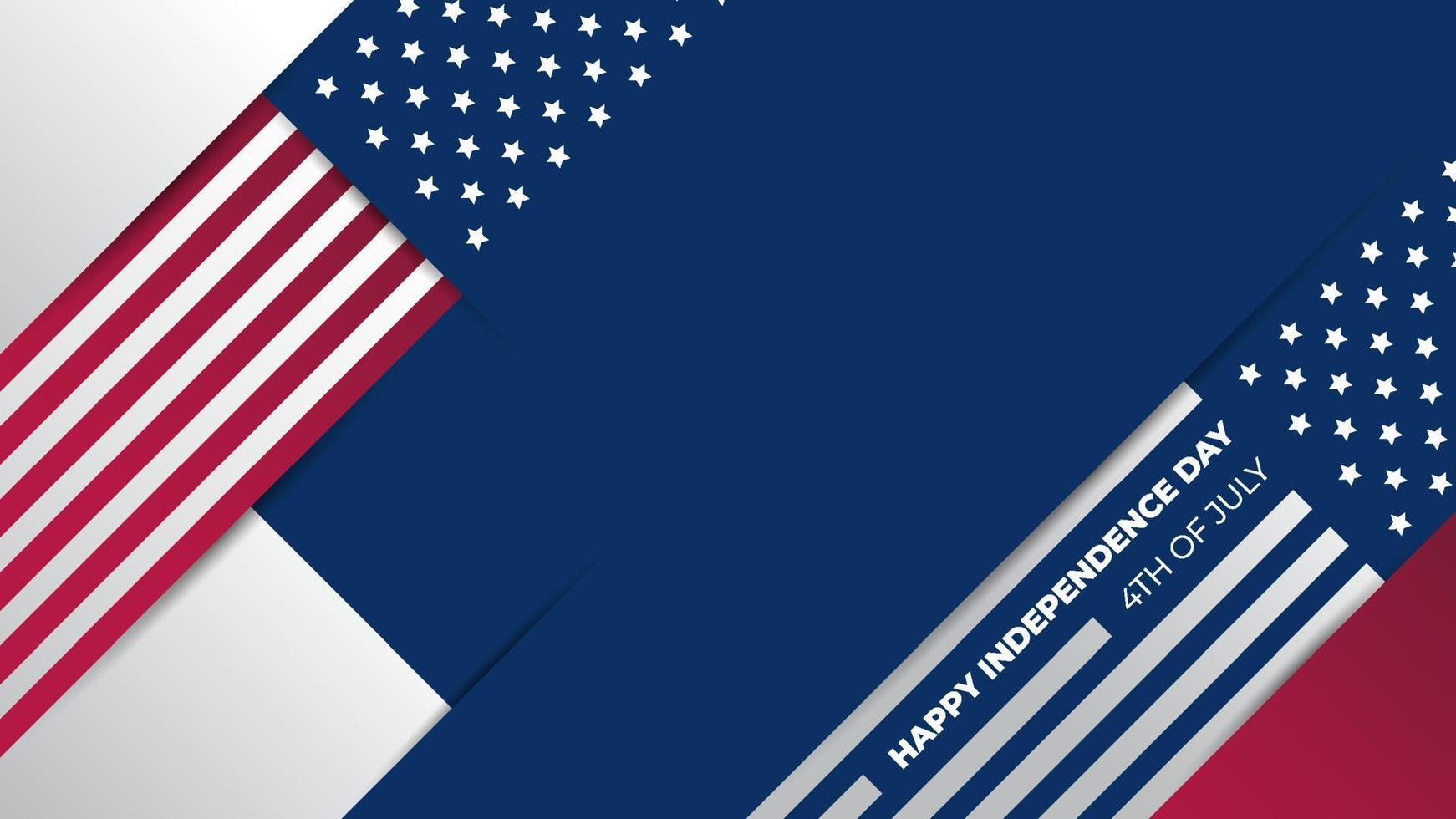 usa onafhankelijkheidsdag achtergrond ontwerpsjabloon vector