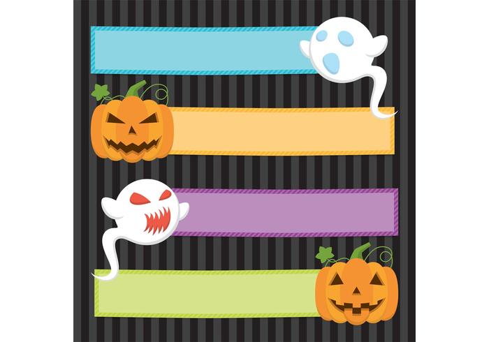 Halloween banners vector