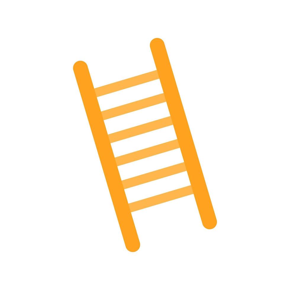 ladder plat veelkleurig pictogram vector
