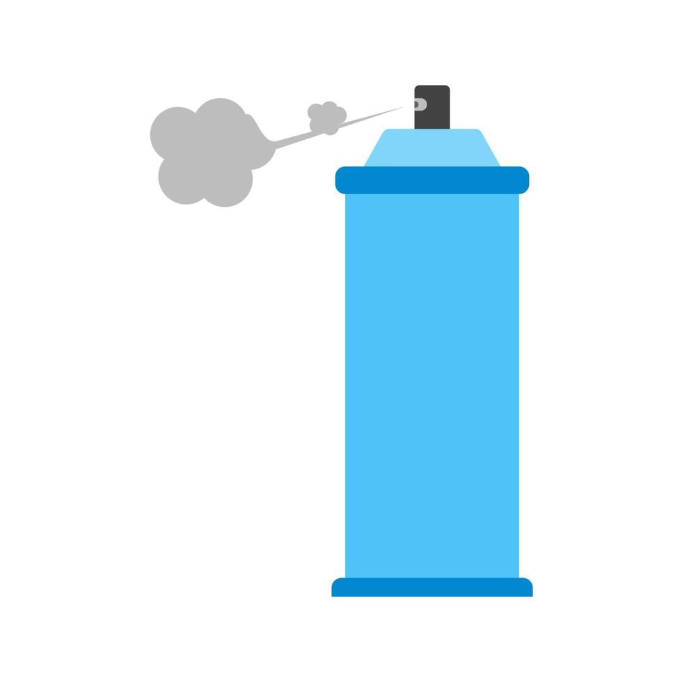 spray plat veelkleurig pictogram vector