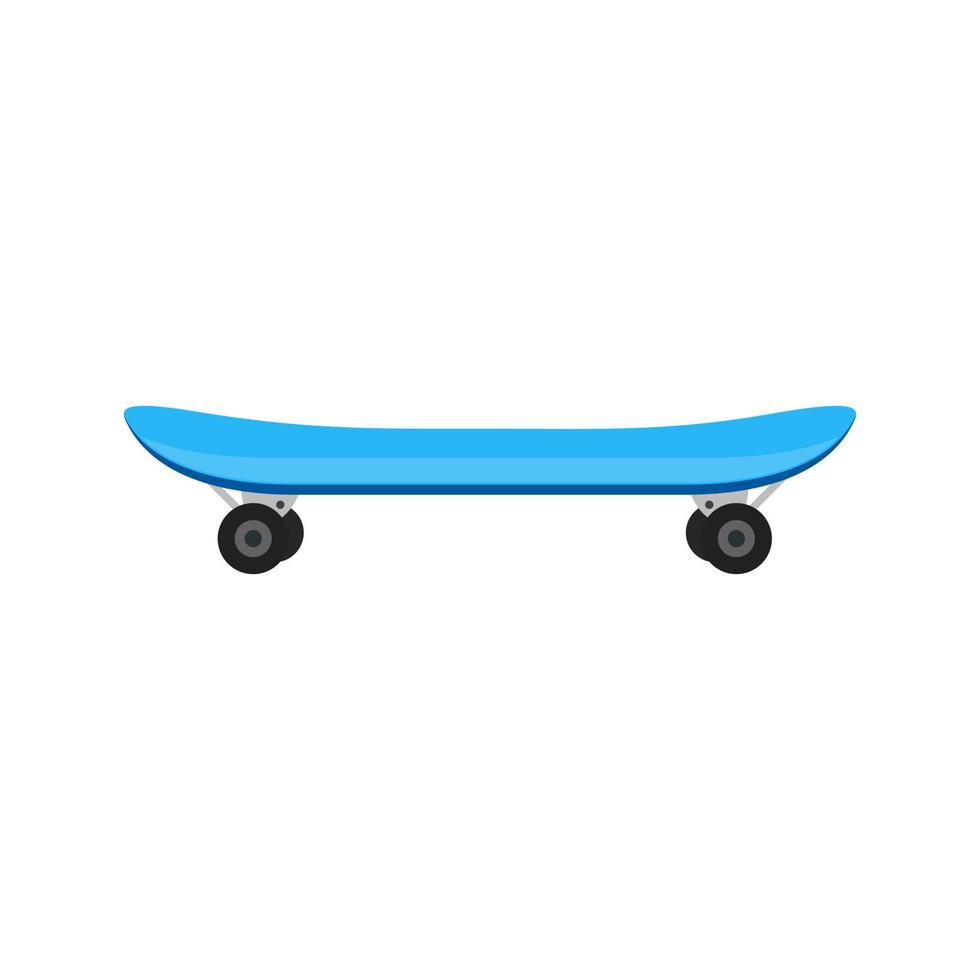 skateboard plat veelkleurig pictogram vector