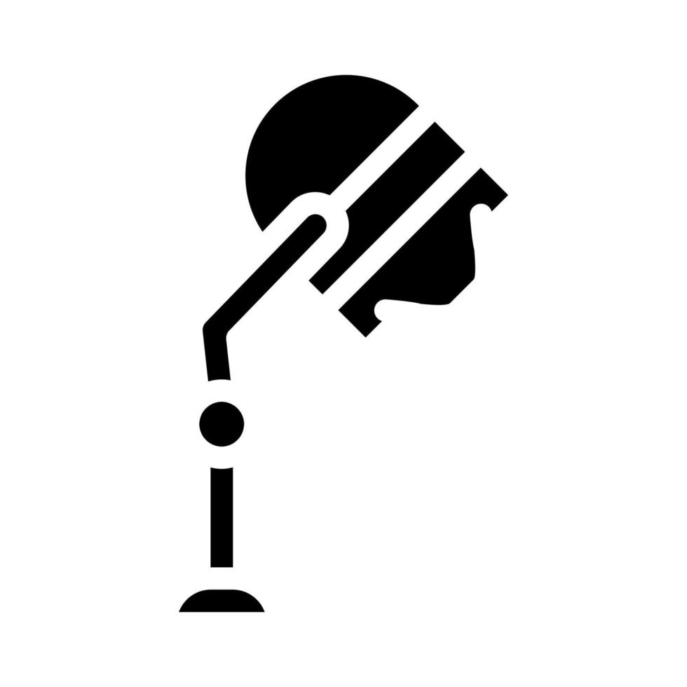 briefpapier hairdyer glyph pictogram vectorillustratie zwart vector