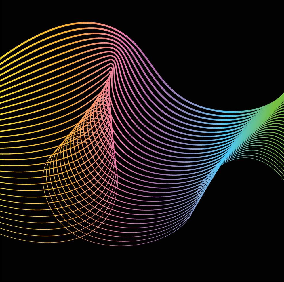 vectorillustratie van bewegingspatroon van lijnen en vorm geometrische abstracte achtergrond. eps10. vector