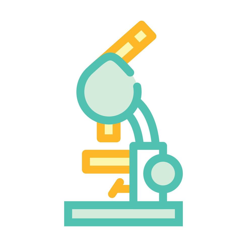 biologie microscoop kleur pictogram vector kleur illustratie