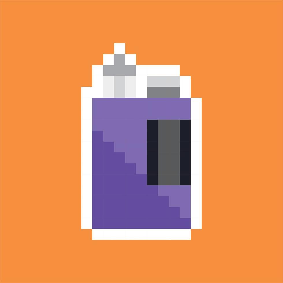 pixelart 8bit. paarse damp vector