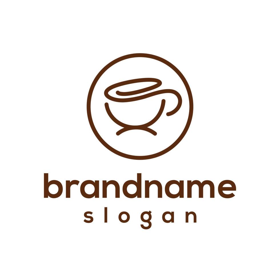 vectorafbeelding van koffie logo ontwerpsjabloon vector