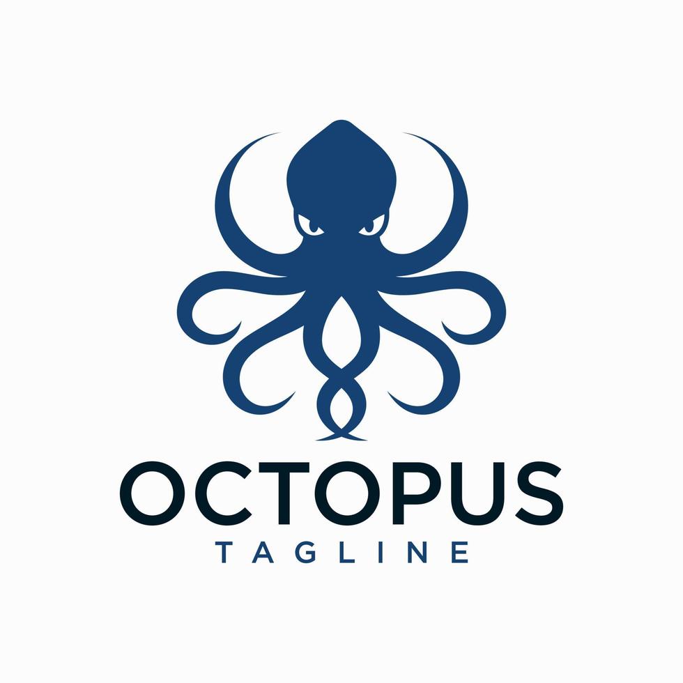 octopus logo vector sjabloon