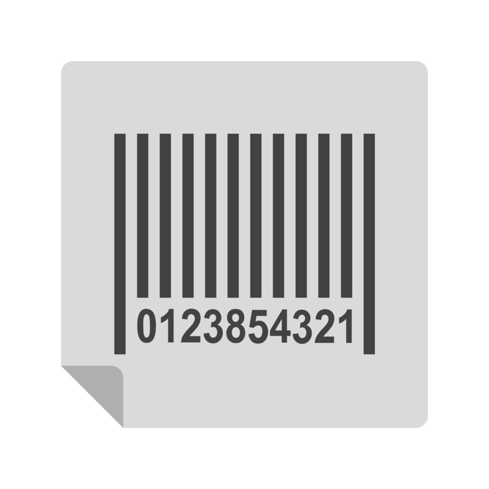streepjescode plat veelkleurig pictogram vector