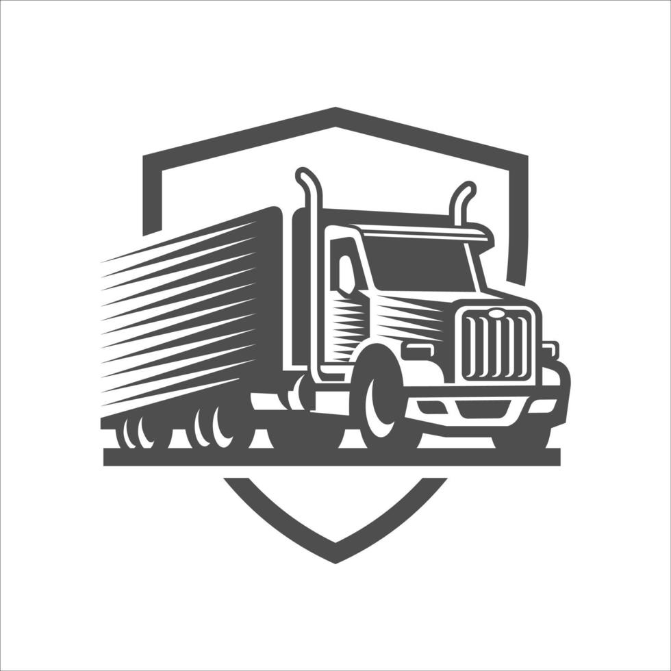 vrachtwagen logo vectorillustratie vector