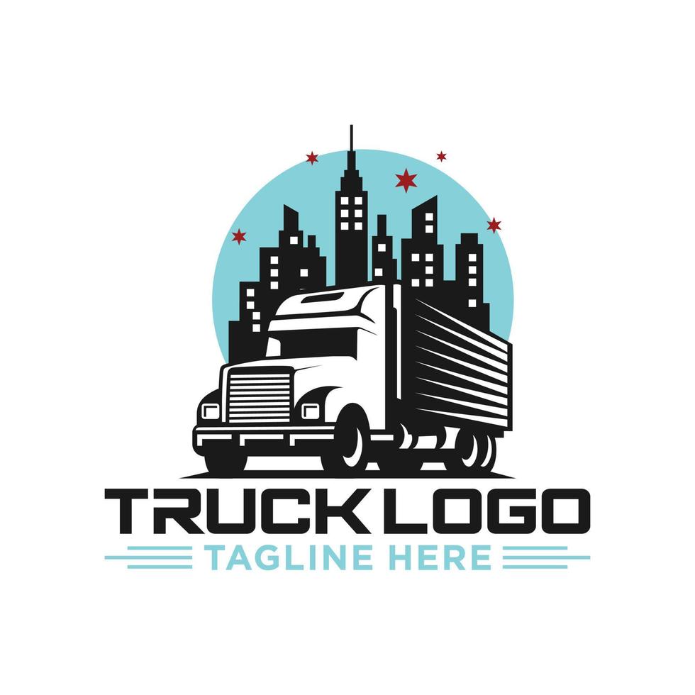 vrachtwagen logo vectorillustratie vector