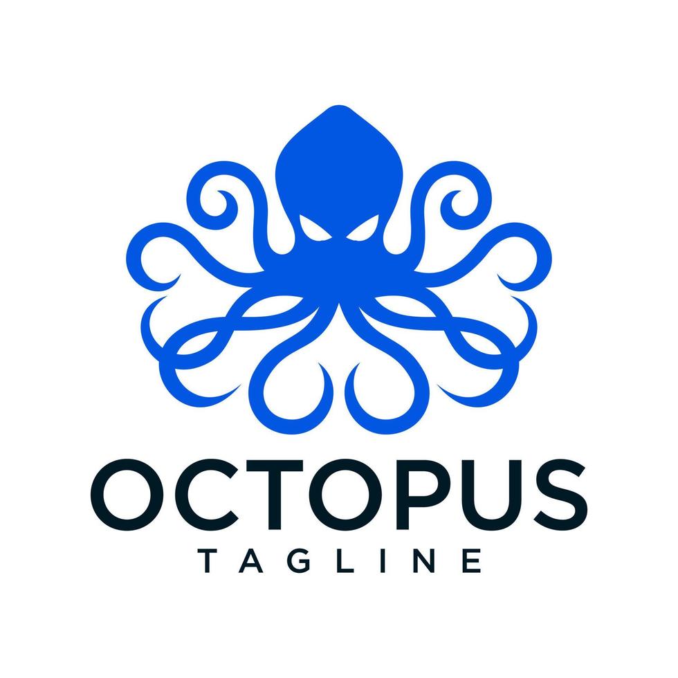 octopus logo vector sjabloon