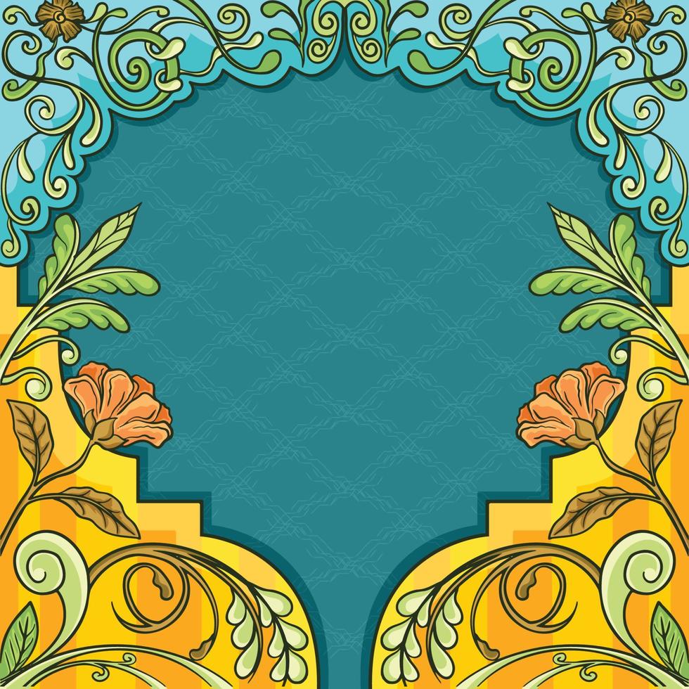 art nouveau digitale achtergrond vector