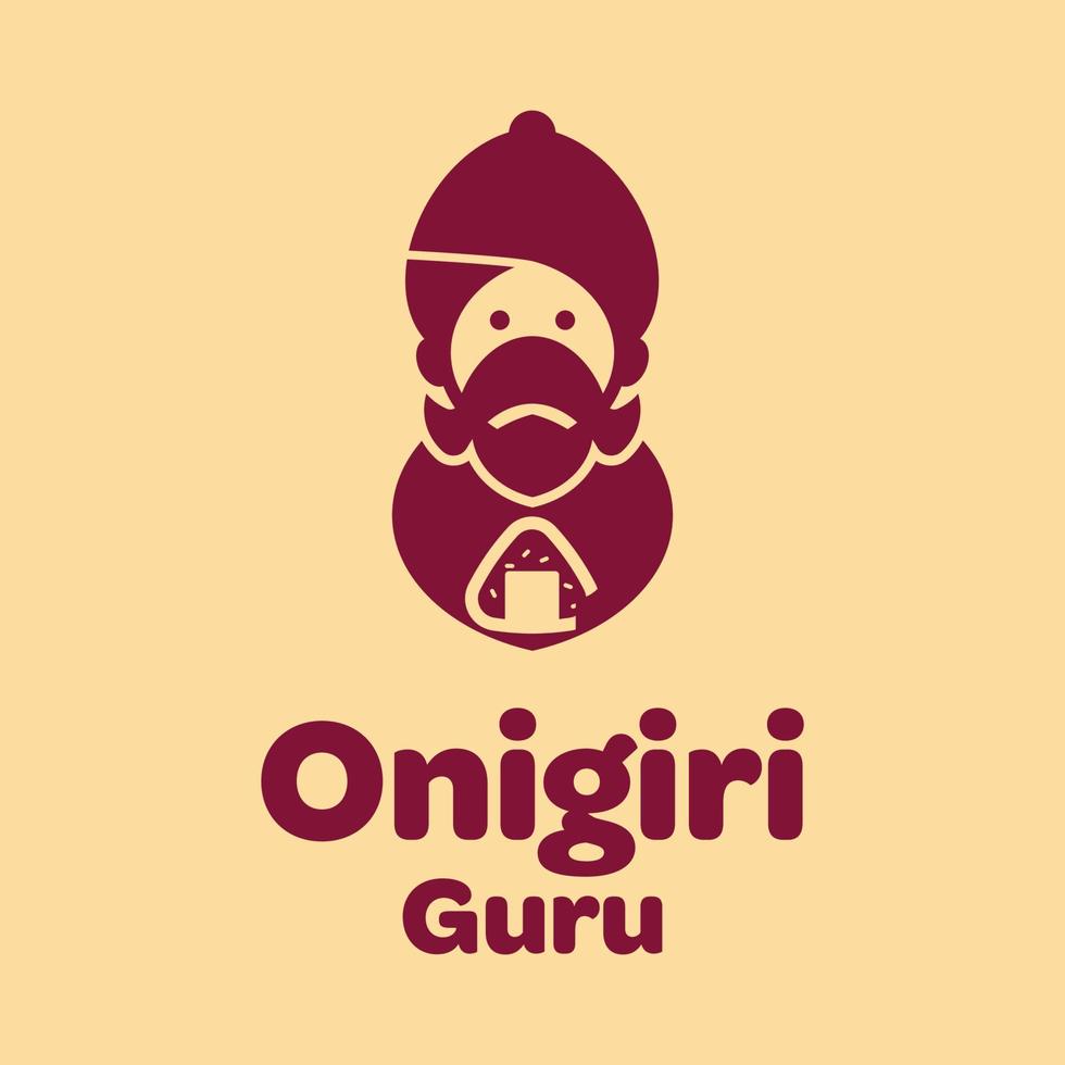 onigiri guru-logo vector