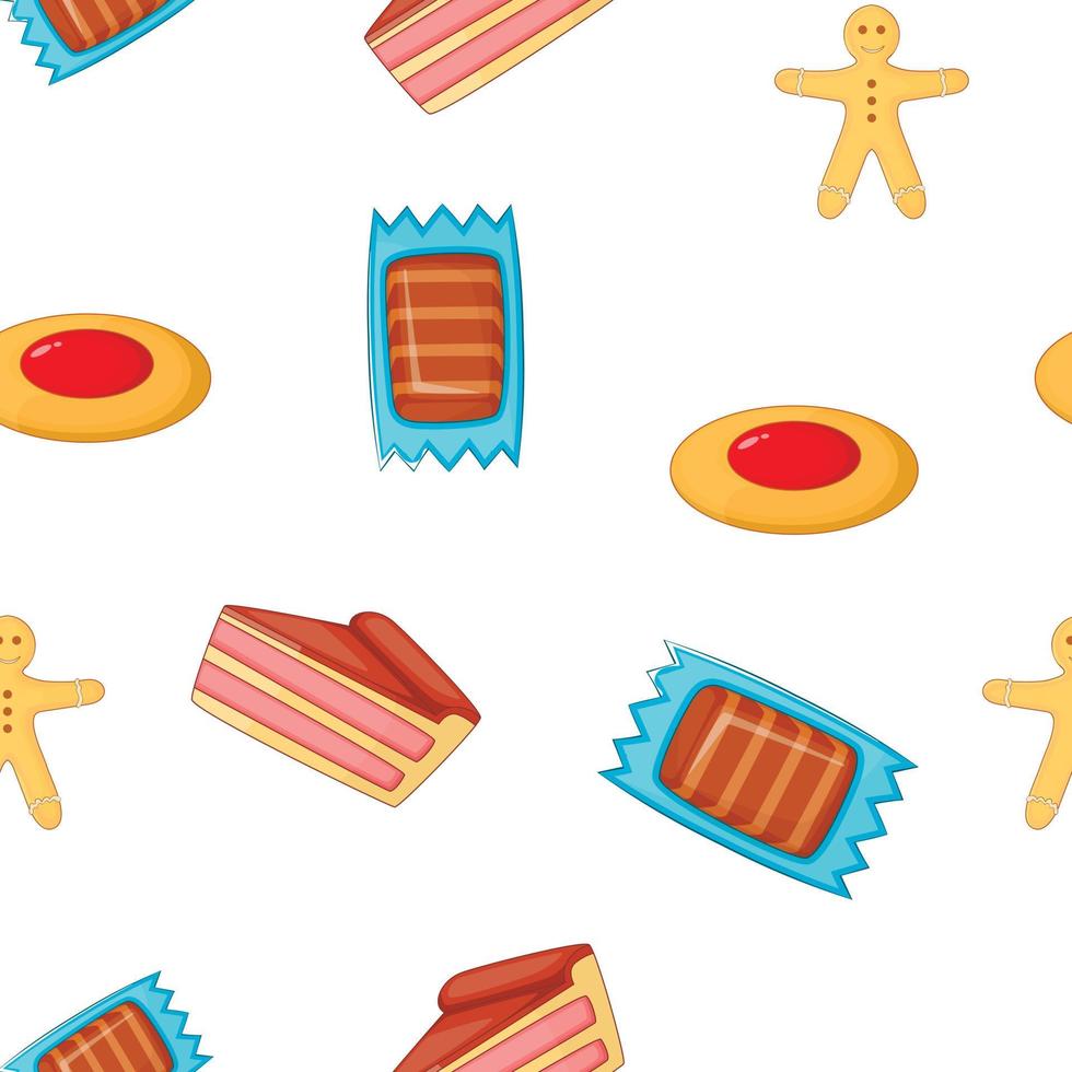 patisseriepatroon, cartoonstijl vector