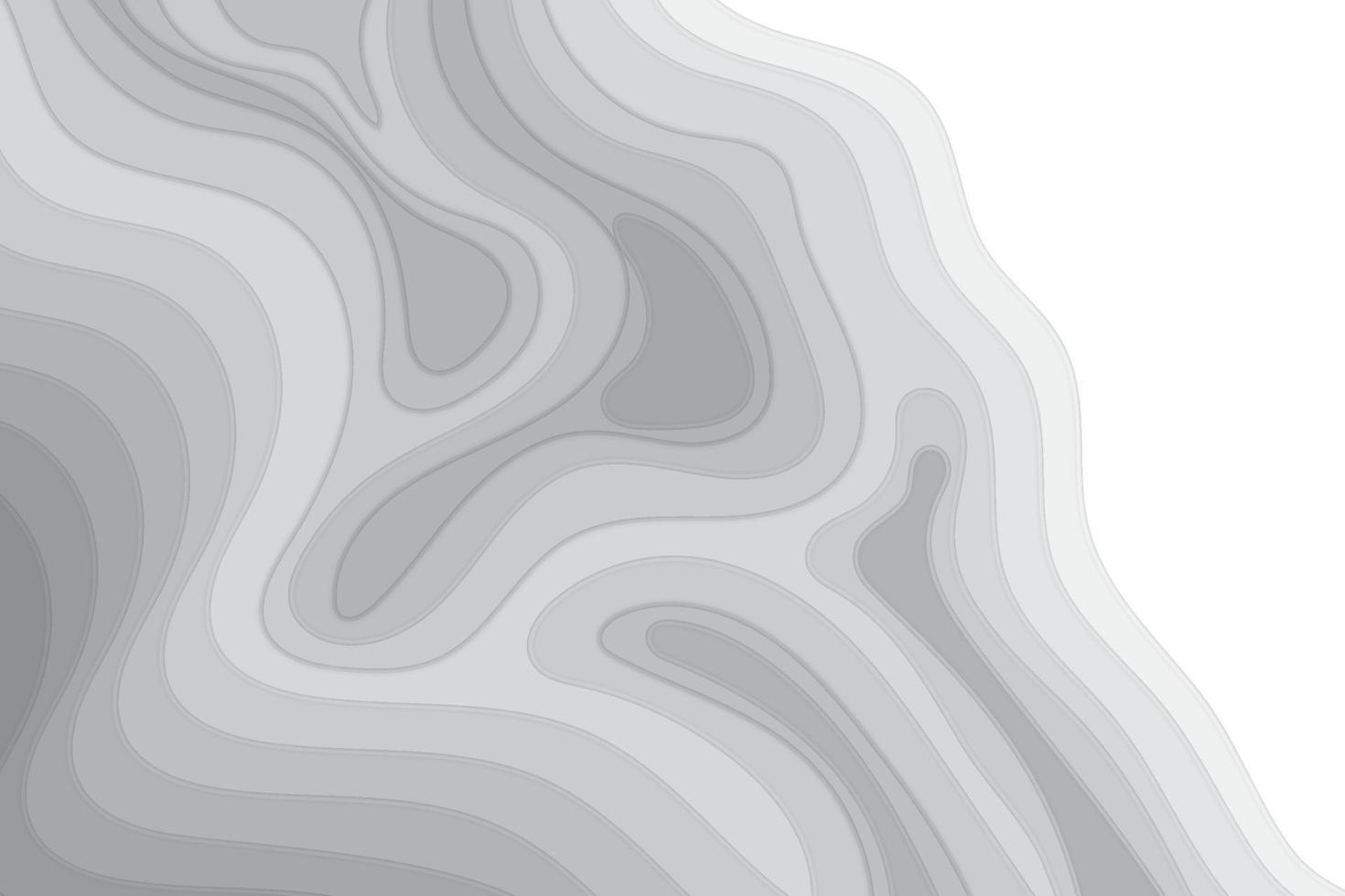papier kunst monochroom abstracte sjabloon luchtspiegeling concept zwart grijs en wit voor achtergrond. vector illustratie ontwerp handgetekende