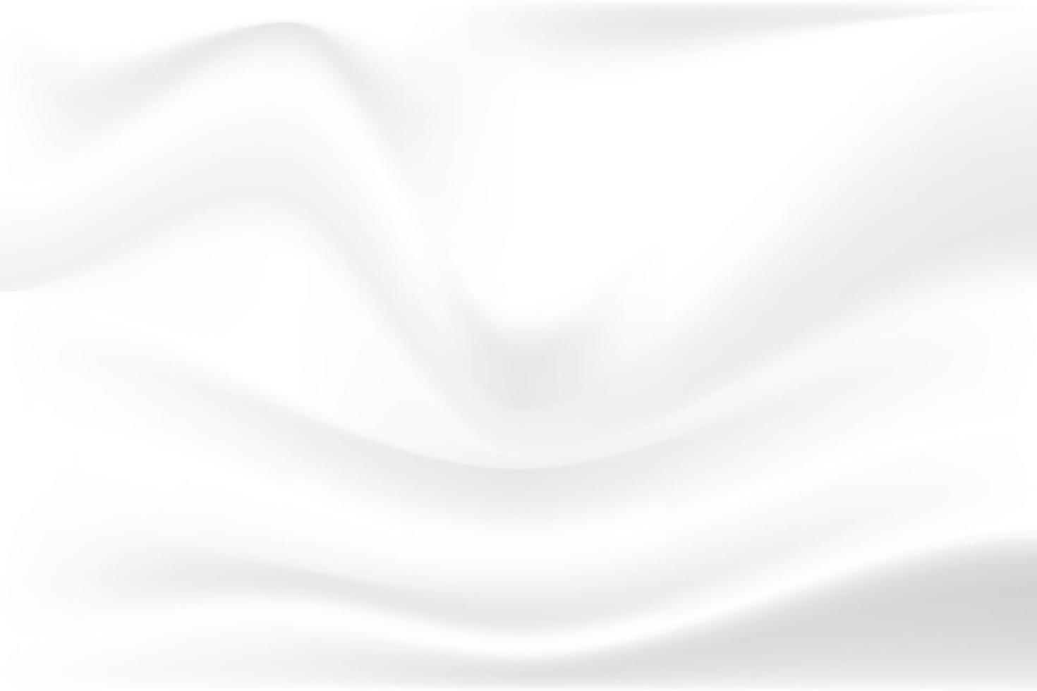 verfrommelde stof textuur. doek zachte golf gevouwen witte abstracte achtergrond. illustratie vector