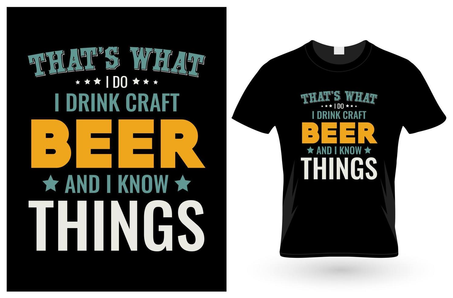 dat is wat ambachtelijk bier t-shirt vector