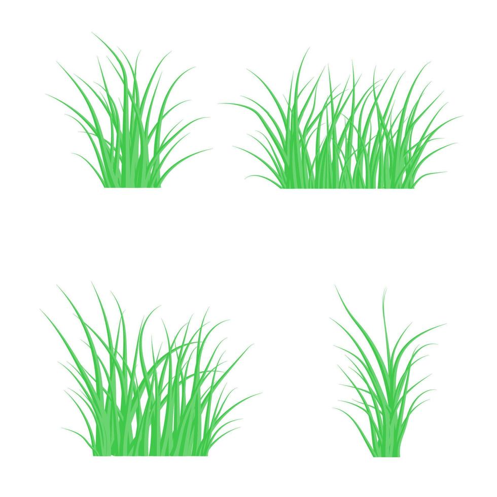 groen mooi gras weide grens vector patroon. lente of zomer plant veld gazon. gras achtergrond. vectorillustratie.