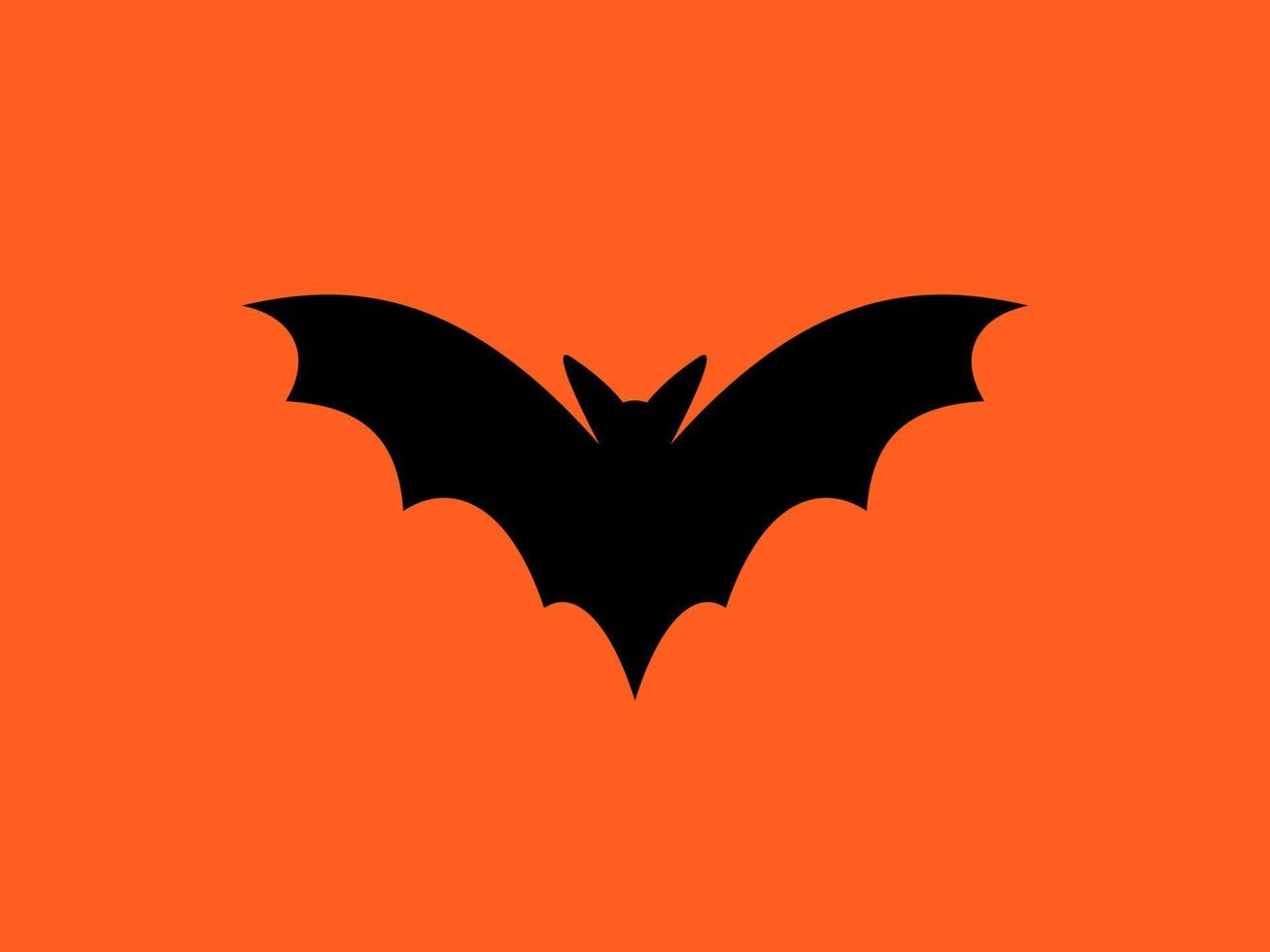 vleermuis logo vector. vleermuis - vlakke afbeelding isoleren. chiroptera, vliegende zoogdieren. halloween ontwerpelement vector