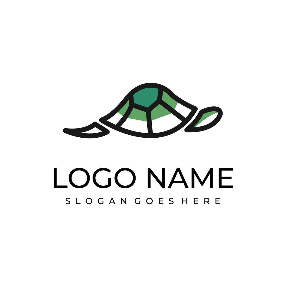 creatief schildpadlogo vector